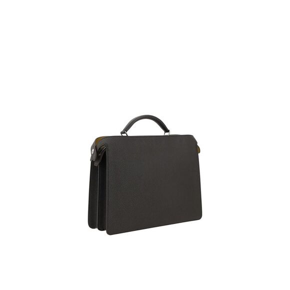 Fendi Leather Peekaboo Handbag with Adjustable Strap Women Black - Picture 3 of 4